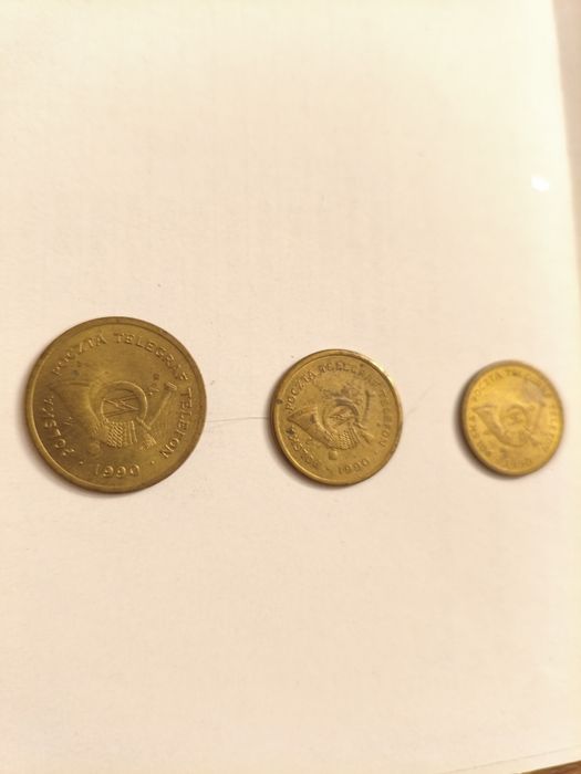 Żetony telefoniczne prl , komplet