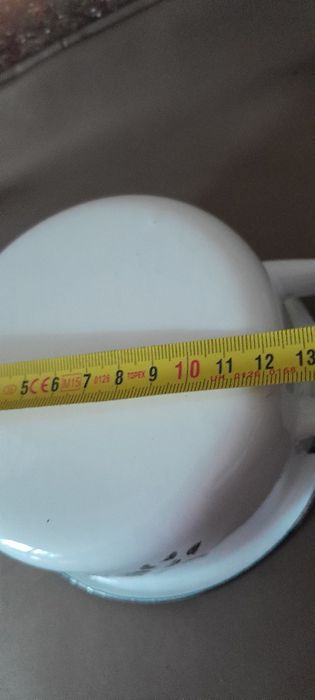 Rondelek,garnuszek emaliowany,nowy