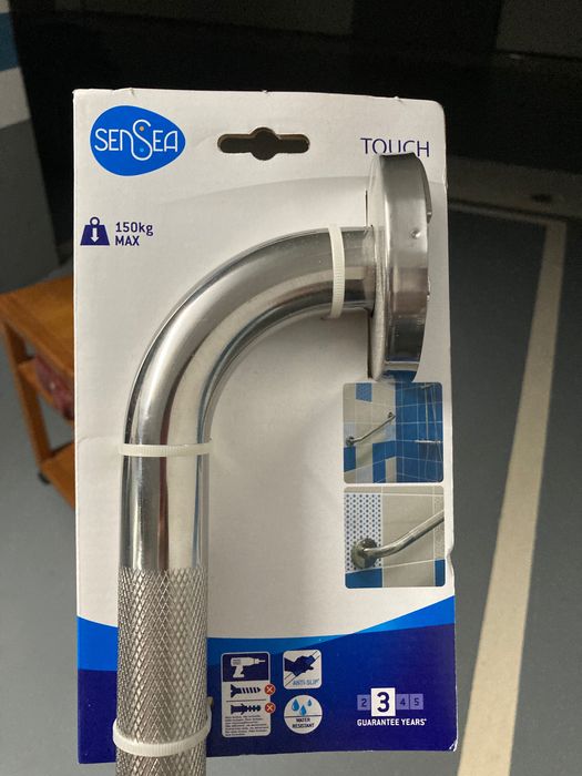 Barra 60CM-30MM anti deslizante cromada duche