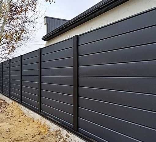 Паркан Жалюзі Ранчо. Огорожа. Штахетник. Відкатні та розпашні ворота