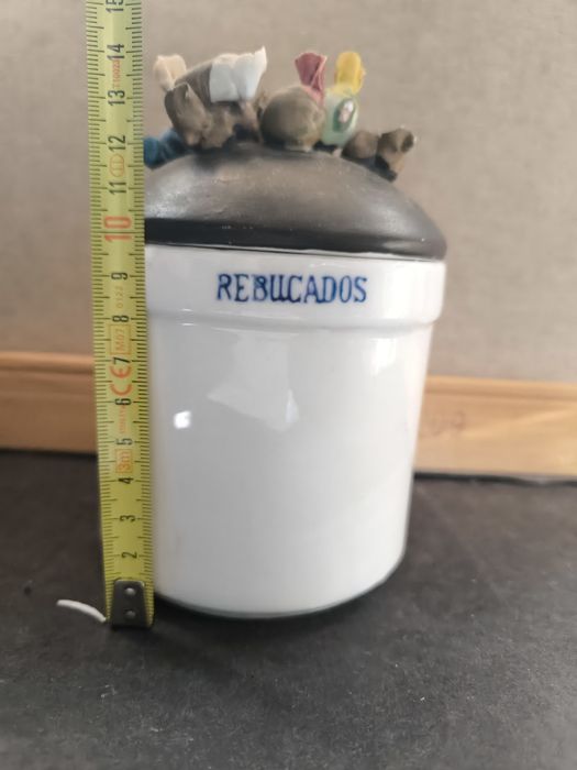 Pote de Porcelana Decorado - Rebuçados