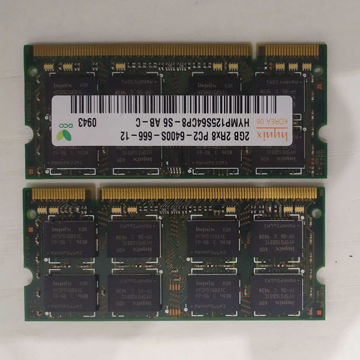 Pamięć RAM DDR2 Hynix 4GB (2x2GB Dual) 2Rx8 PC2-6400S-666-12 Wejherowo ...