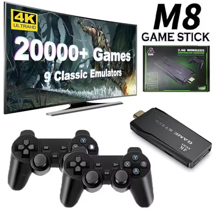 Игровая приставка стик M8  64GB на 20000 игр