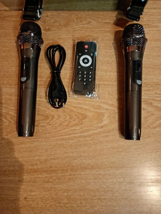 Блютуз караоке акустики Temeisheng-95(SD,USB,FM) ПультДУ,2микрофона