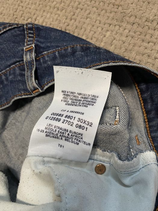 LEVIS 585 30х32 сині, широкі, низька посадка