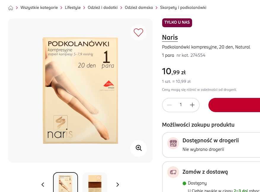 Podkolanówki kompresyjne