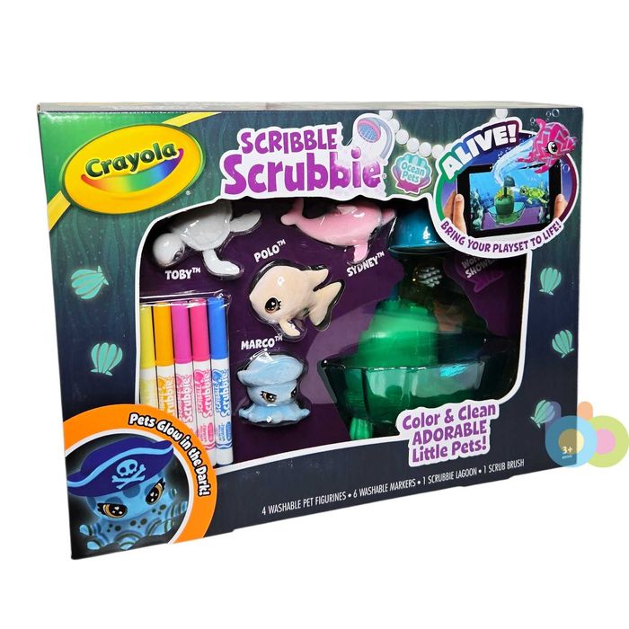 Набір для творчості Crayola Scribble Scrubbie Лагуна Морські тварини!