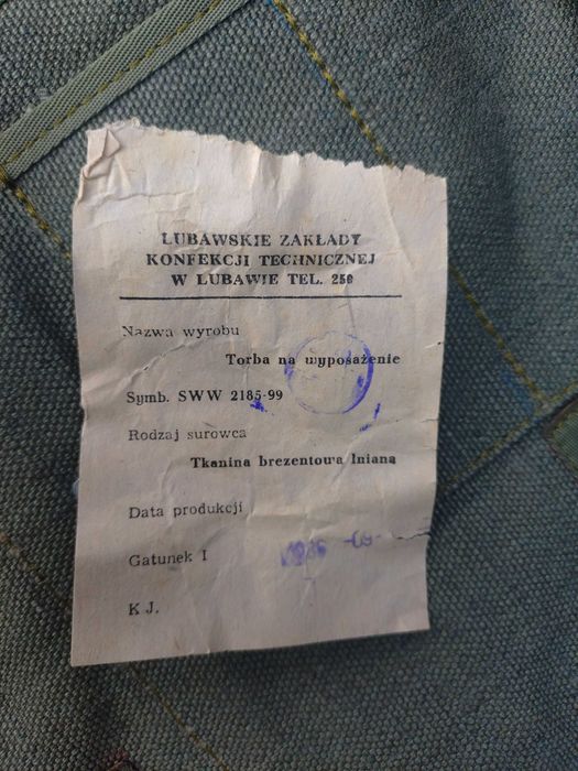 Chlebak wojskowy torba plecak wojskowy