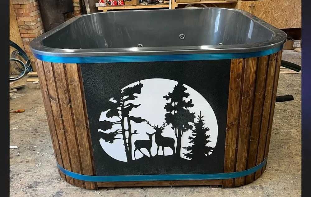 Balia kwadratowa, jacuzzi, hydromasaż, dostawa balii