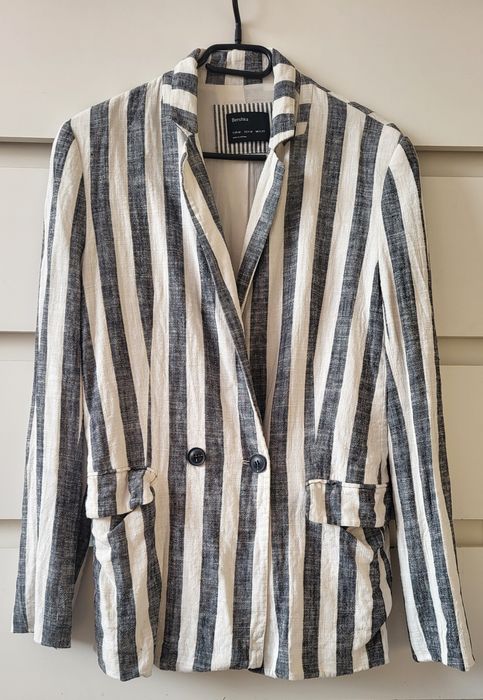 Marynarka len Bershka rozmiar M