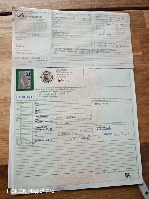 Przyczepa kempingowa Knaus 450 ,2025 rok. Spalony srodek