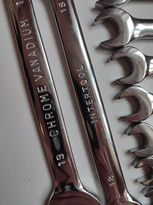 Набор ключей  рожково накидных с трещёткой  12 ед  INTERTOOL  XT-1305