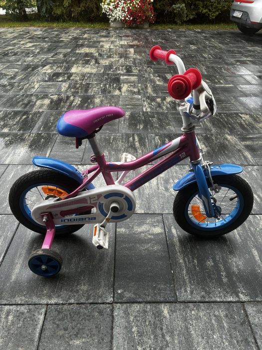 Rower dziecięcy INDIANA Roxy Kid 12" + kółka boczne