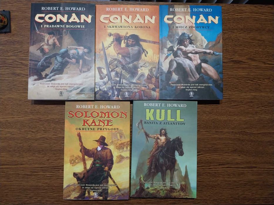 Robert Howard -  Conan, Solomon Kane, Kull - 5 tomów Wyd. Rebis
