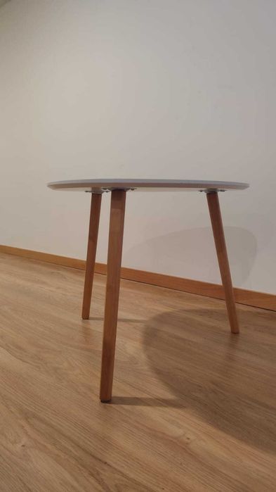 Mesa de apoio Branco/Bambu TAPS JYSK 55x55