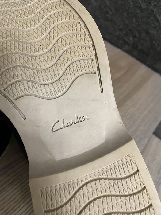 Clarks чоловічі туфлі з натуральної шкіри. Дербі шкіряні