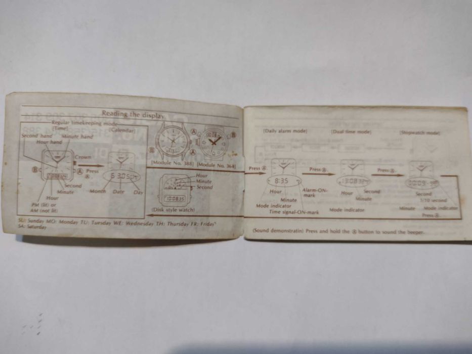 Zegarek Casio ARW-31, moduł 358,produkcja Japonia,oryginalne dokumenty