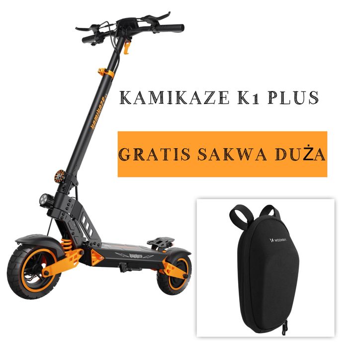 Kamikaze K1 Plus 1000W 20ah hulajnoga elektryczna k1 plus nowa gratis