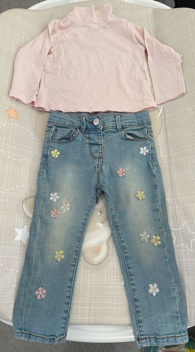 Camisola Zippy + Calças Flores Fagottino (12-18M)