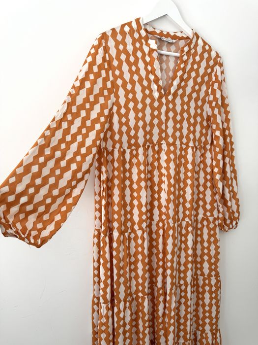 ZARA letnia sukienka midi