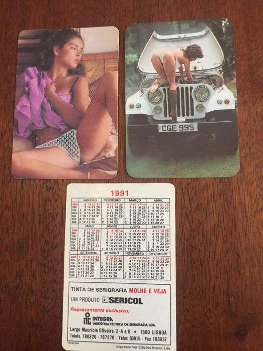 Calendários "Molhe e Veja"