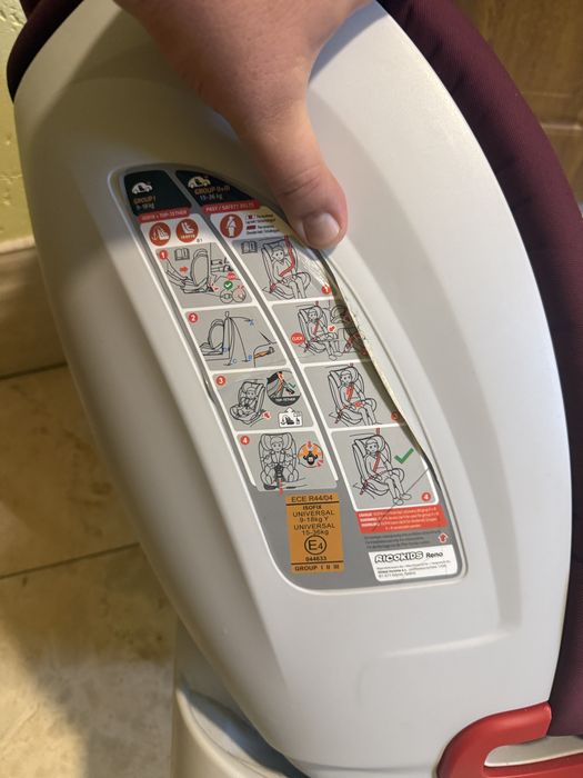 Автокрісло дитячче до 36кг isofix