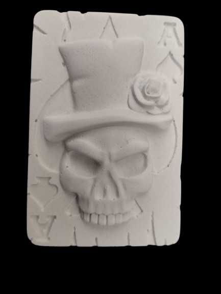 Molde silicone para sabonetes Caveira