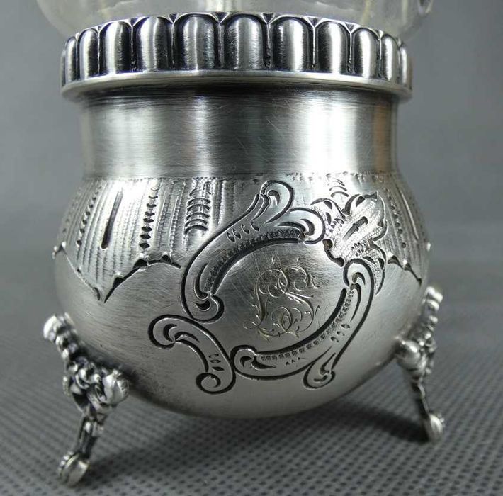 KABARET na przyprawy oliwa ocet karafka BAROK sygnowany