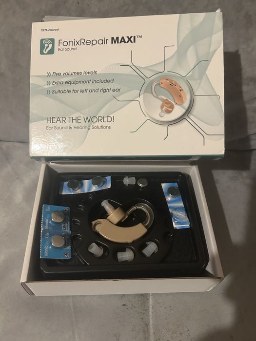 Aparat FonixRepair MAXI wzmacniacz słuchu nowy z zapasem beterii