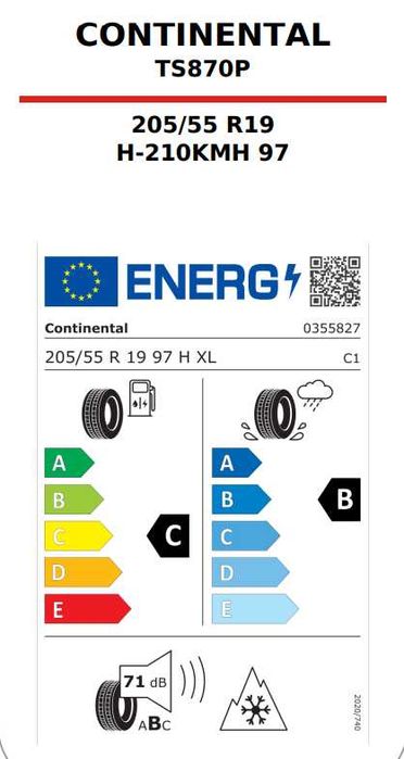 Koła zimowe Citroen C5 C5X Aircross 7x 19" 5x108 Continental 205/55r19