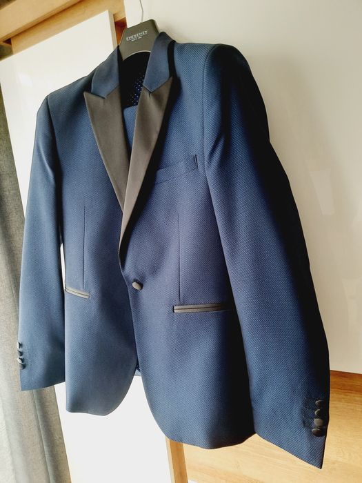 Smoking ślubny garnitur męski