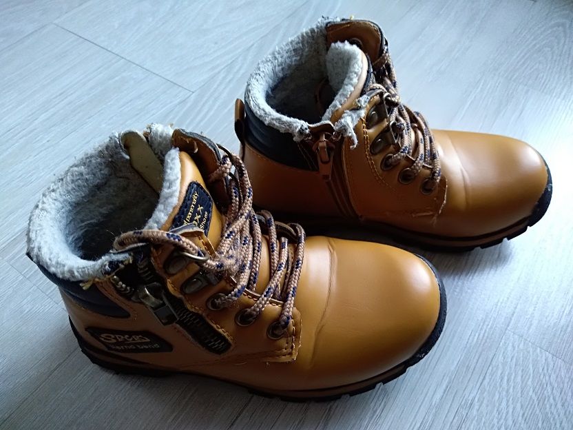 BADOXX jak NOWE! ciepłe ZIMOWE Traperki, Kozaczki rozmiar: 29 (19cm)