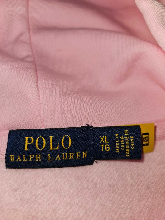 Hoodie com fecho e capuz cor-de-rosa da Polo by Ralph Lauren