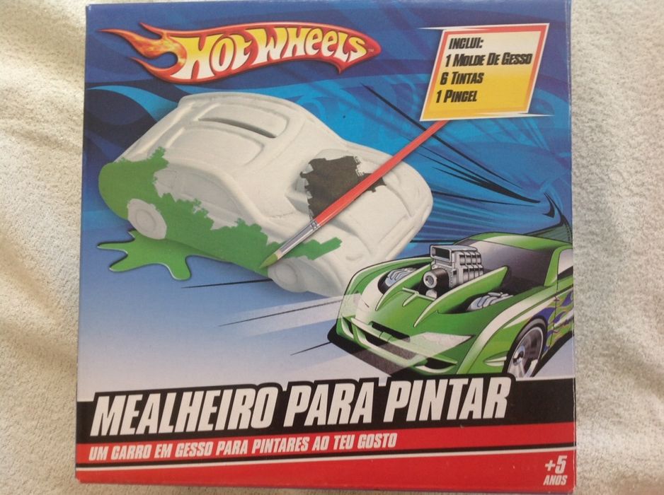 Mealheiro Hot Wheels para pintar