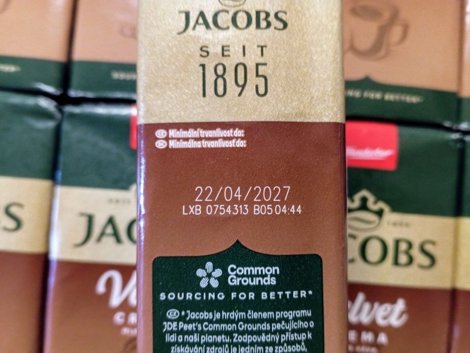 Kawa mielona Jacobs Velvet Crema 250g 5 opakowań