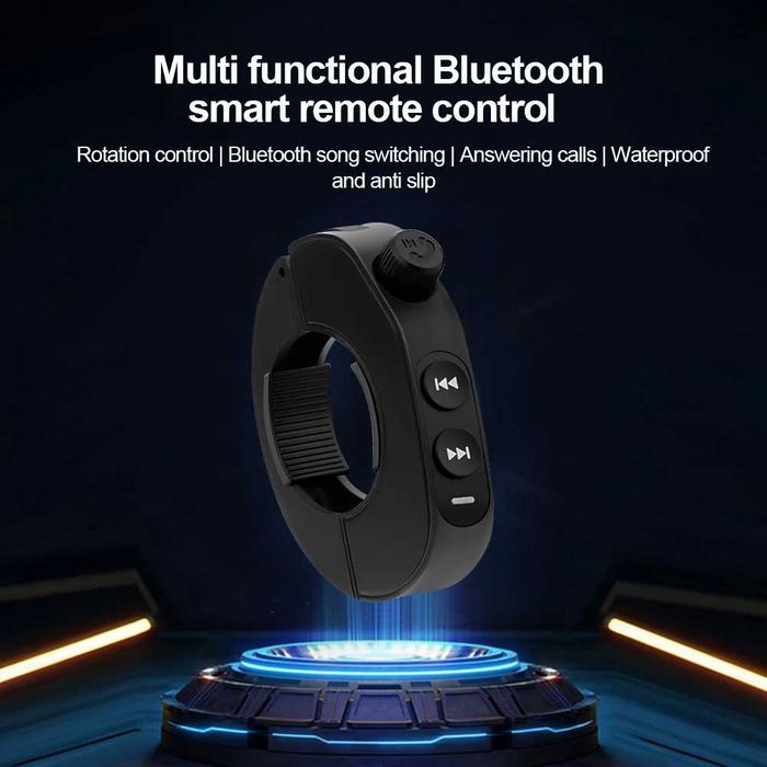 Comando Remoto Bluetooth V5.3 para Capacete de Motocicleta Controlo de Música Chamadas e Assistente de Voz novo