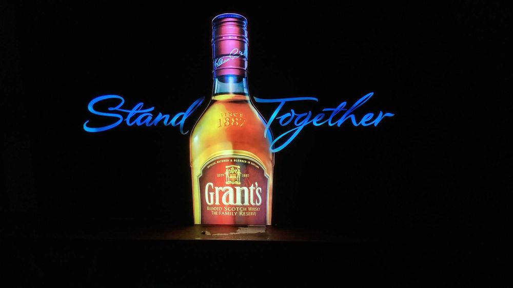 Placa de sinalização "Stand Together"  Whisky Grant's