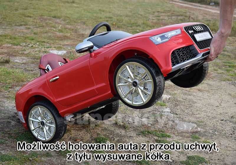 BAWIBUS.PL auto samochód na akumulator dla dzieci AUDI RS 5 z daszkiem