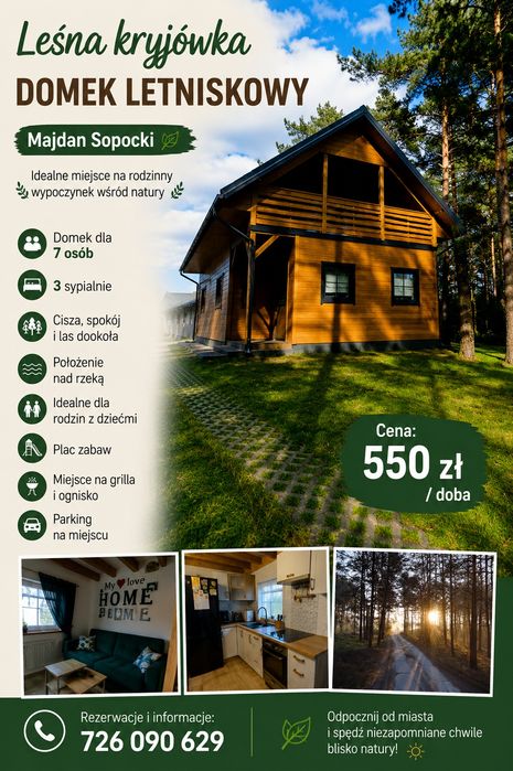 "Leśna kryjówka"- Domek całoroczny