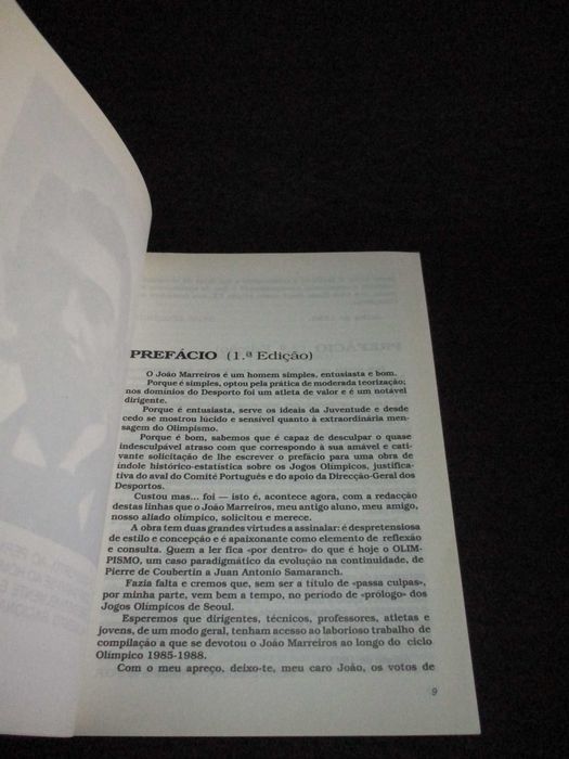 Livro Jogos Olímpicos e Olimpismo João Marreiros