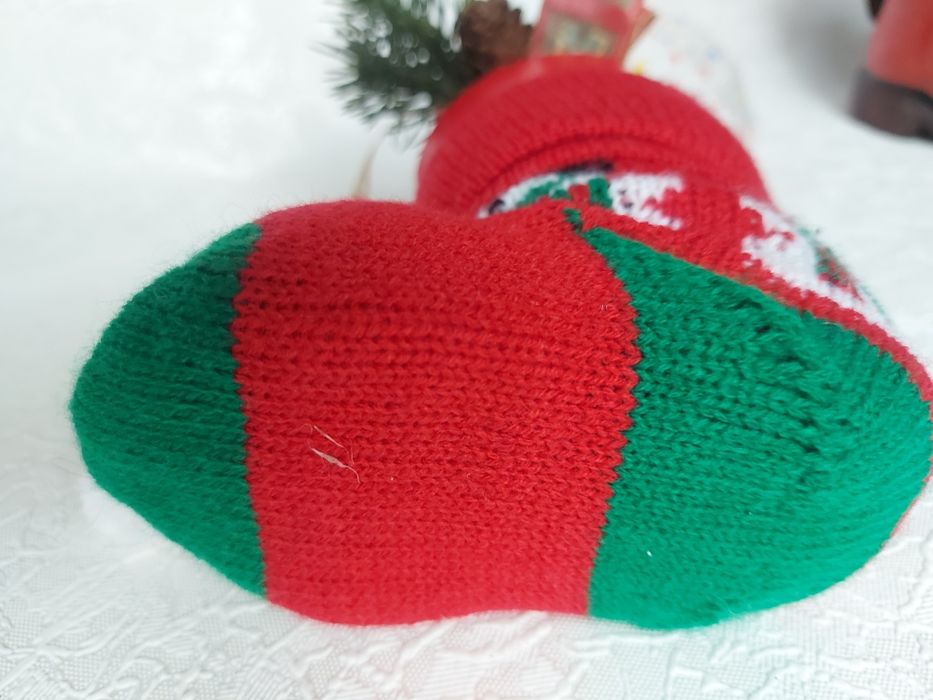 Різдвяний чобіток/ упаковка для подарунків/ новорічний декор