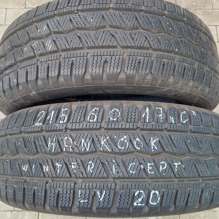 opony jak nowe 2 szt.215/60/17 C Hankook Winter
