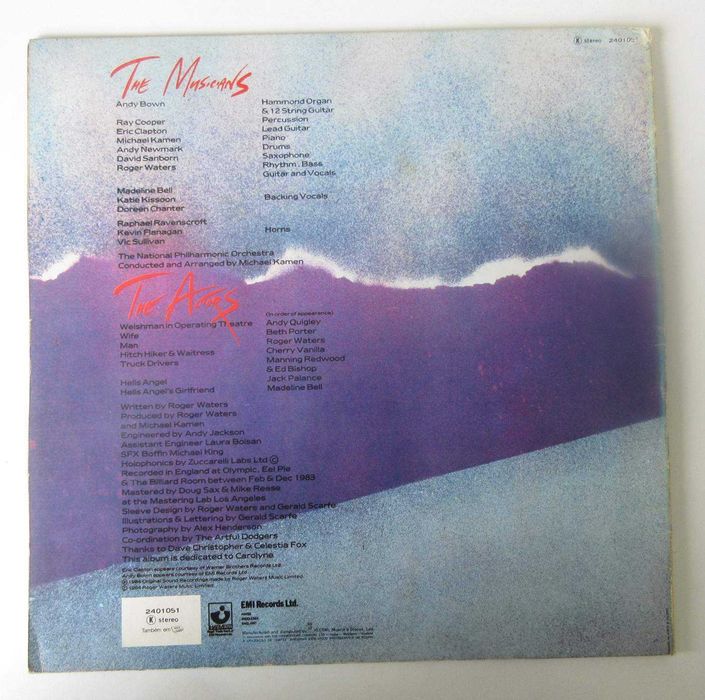 ROGER WATERS - The Pros And Cons Of Hitch Hiking (SÓ CAPA !)