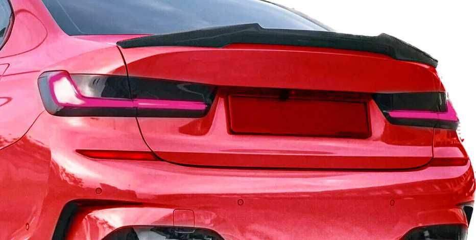 SPOJLER lotka dla BMW G20 ALA M4 STYLE SPOILER KLAPY czarny połysk