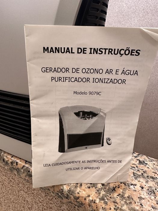Gerador de Ozono e Ar e Água.