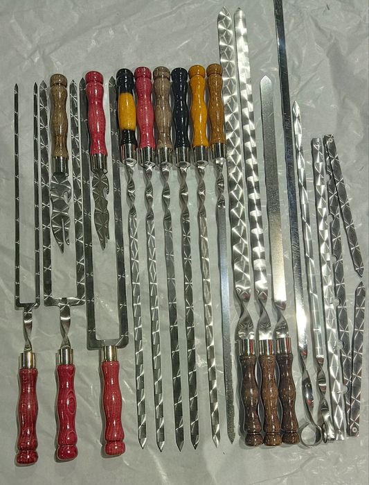 Заготовки для шампурів + готові шампури лазерного різу