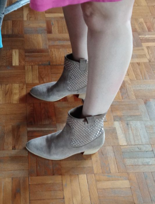 Botki zamsz Zara 39 Warszawa Mokotów