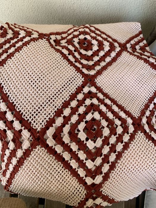 Colcha em crochet