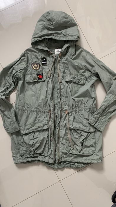 Cubus kurtka parka khaki wiatrówka rozm M stan bdb