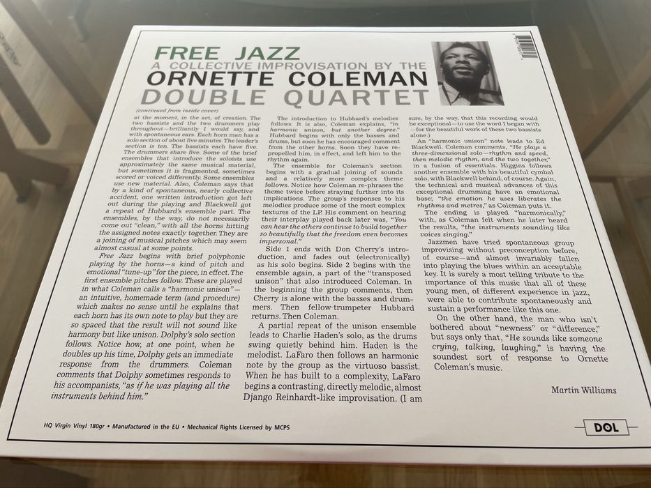The Ornette Coleman Double Quartet e The Ornette Coleman Trio LP Vinil